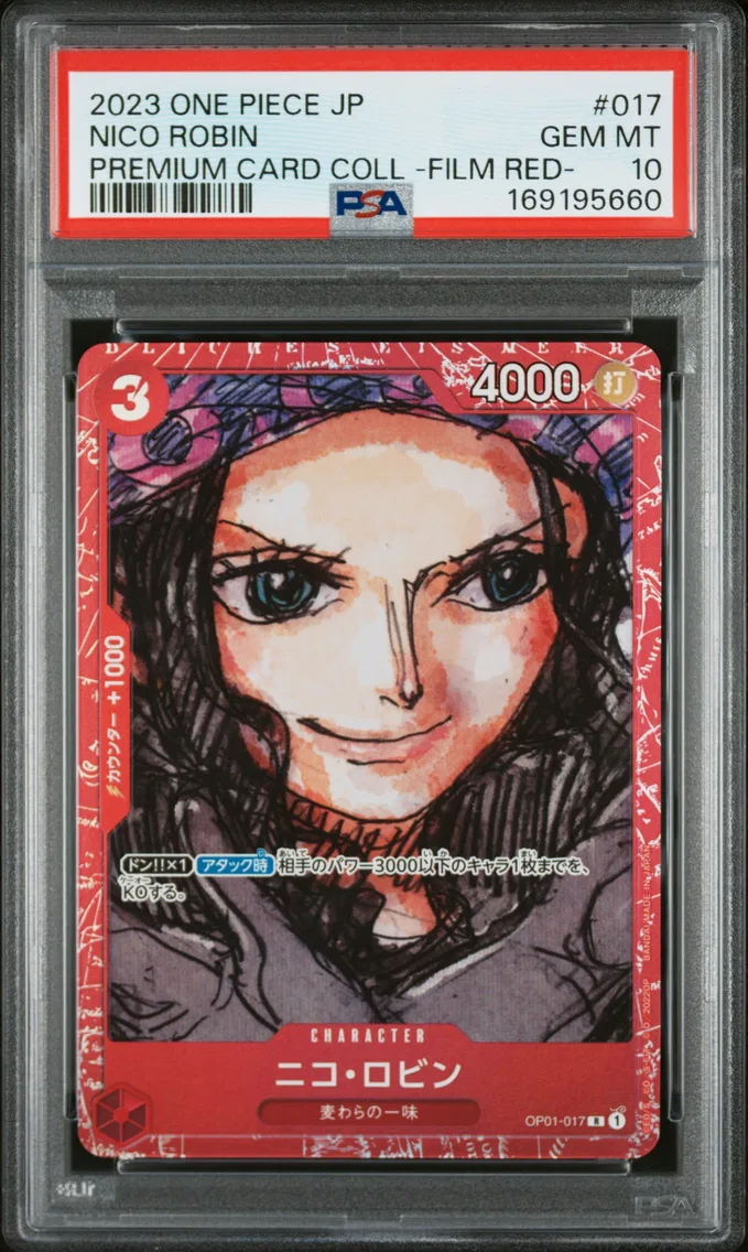 2023 #017 Nico Robin PSA 10 One Piece Japanese Premium Card Collection -One Piece Film Red-