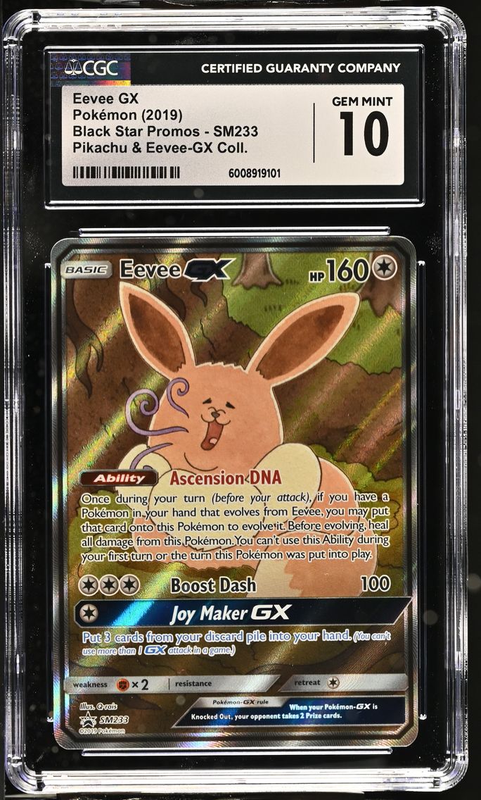 2019 #SM233 Eevee GX CGC 10 Blac