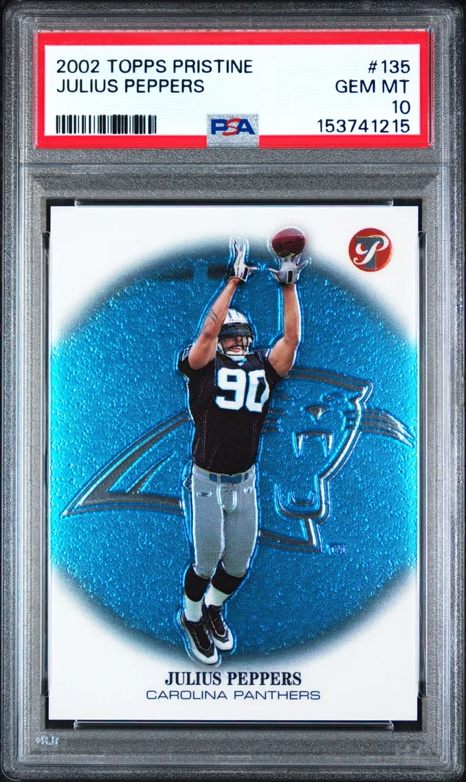 2002 #135 Julius Peppers PSA 10 Topps Pristine