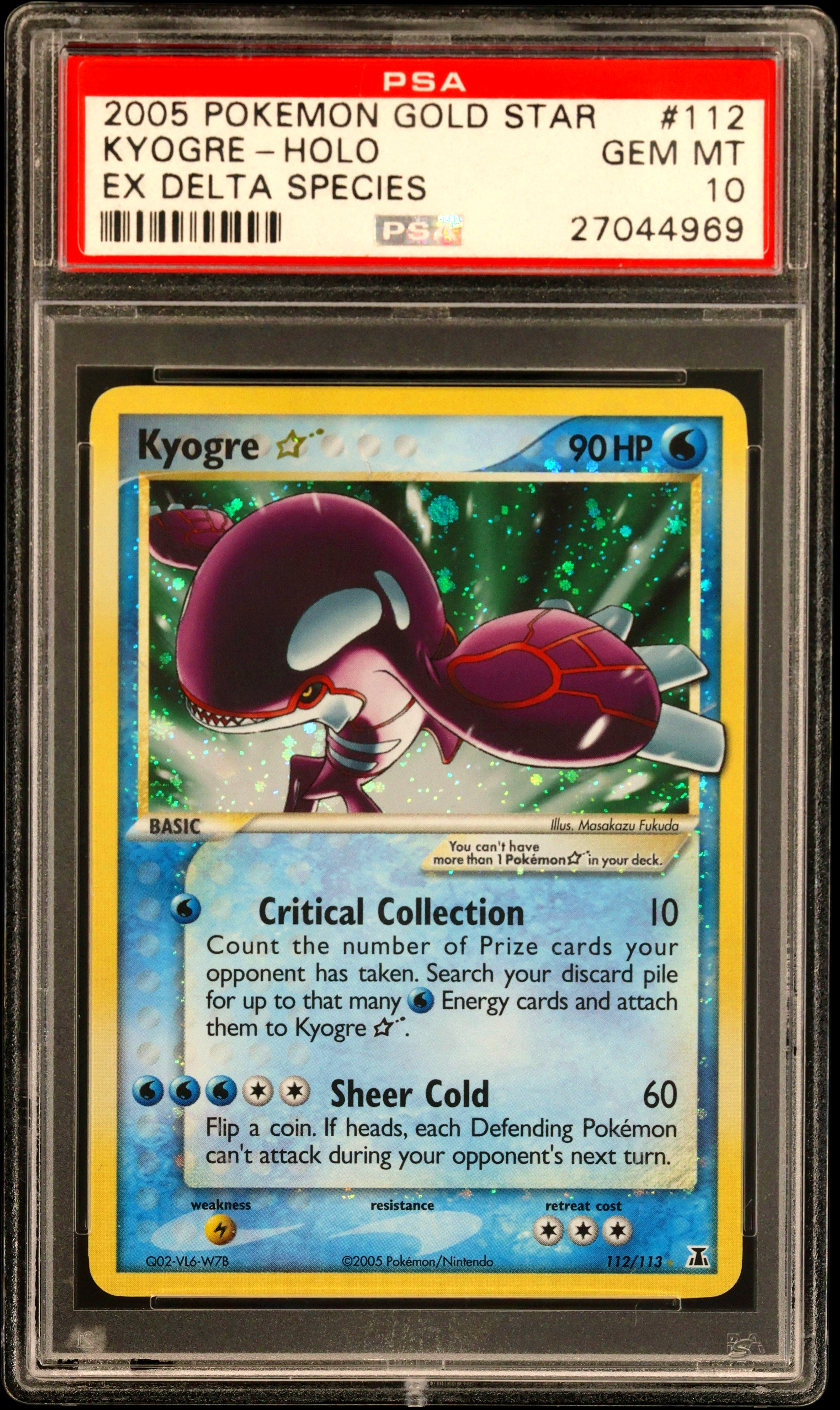 Kyogre-Holo Gold Star