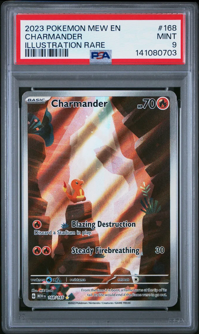 2023 #168 Charmander PSA 9 Mew EN-151