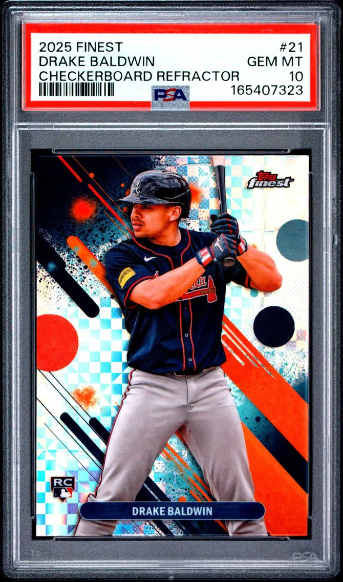 2025 #21 DRAKE BALDWIN PSA 10 Topps Finest