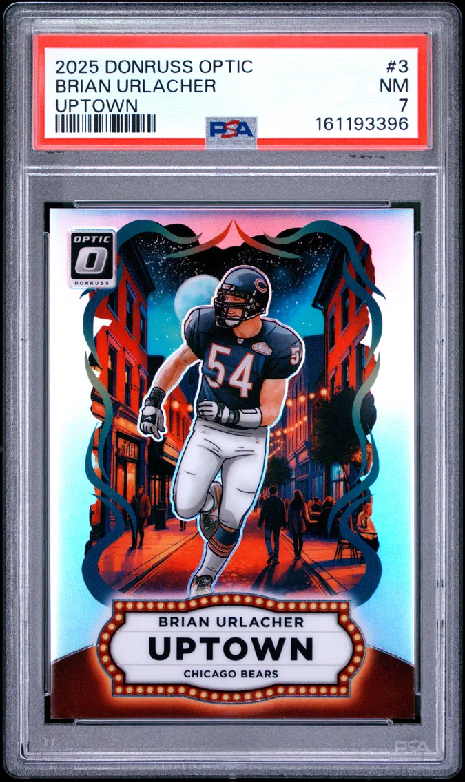 2025 #3 Brian Urlacher PSA 7 Panini Donruss Optic Uptown