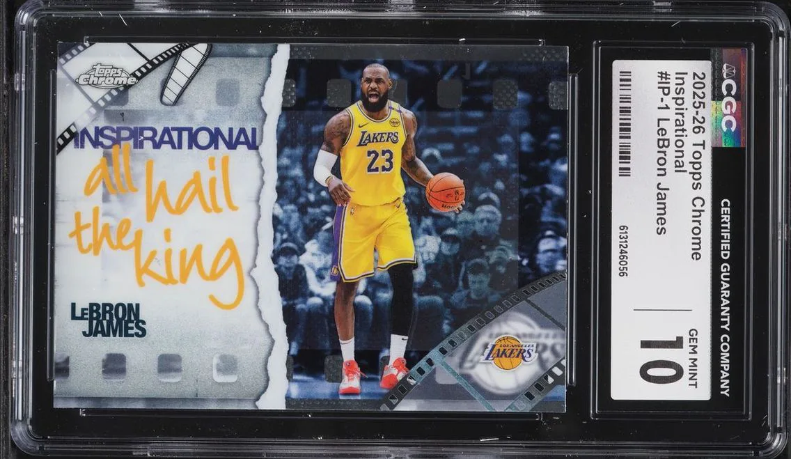 2025 Topps Chrome Inspirational LeBron James #IP-1 CGC 10 GEM MINT