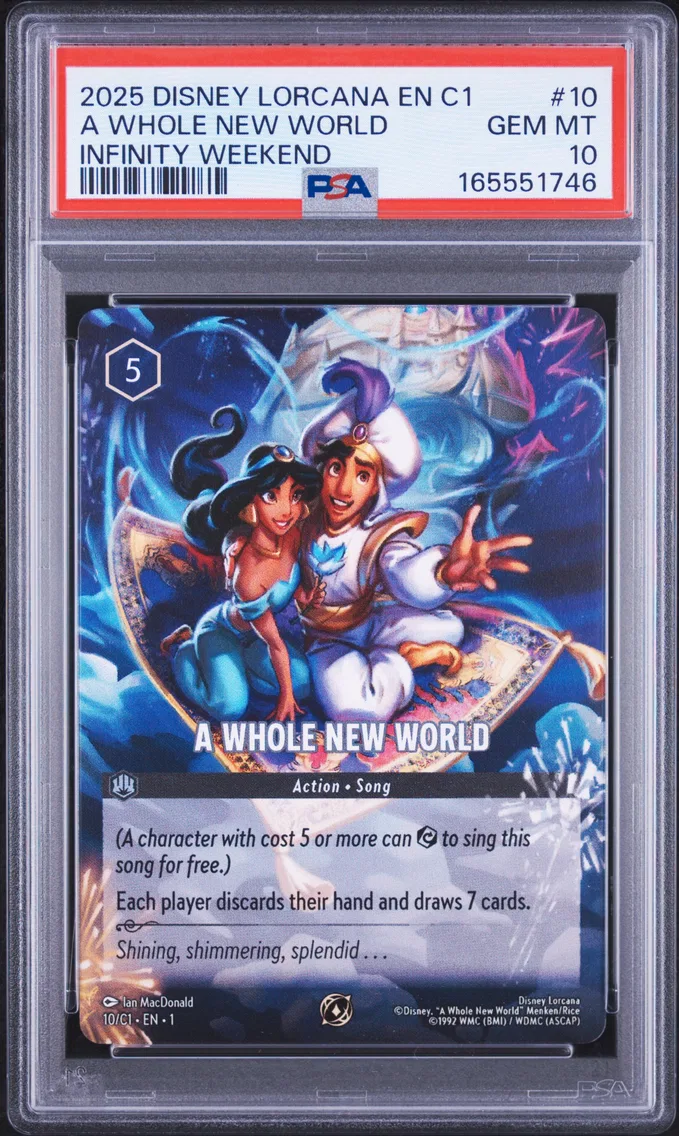 2025 #10 A Whole New World PSA 10 Disney Lorcana EN C1-Lorcana Challenge Promo