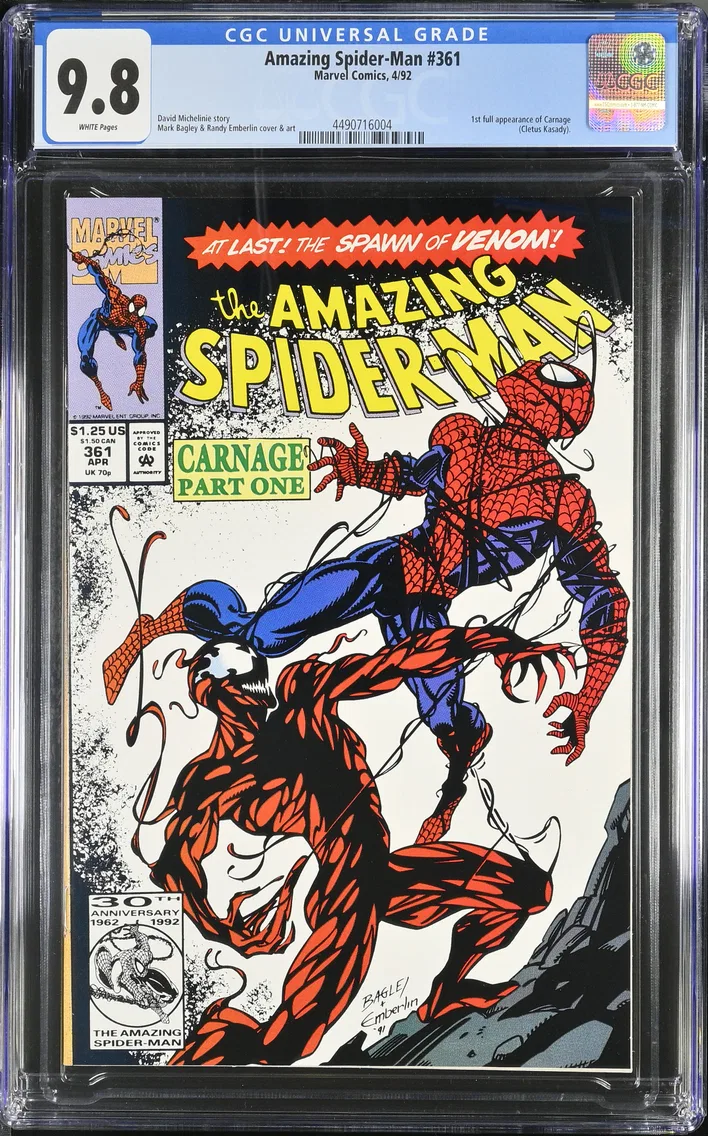 1992 Amazing Spider-Man #361 CGC 9.8 Marvel Comics