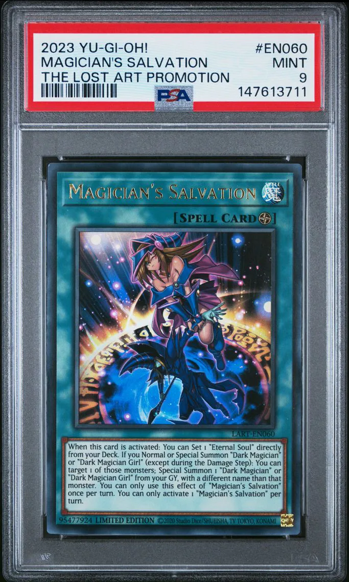 2023 #EN060 Magician's Salvation PSA 9 YU-GI-Oh! the Lost Art Promotion