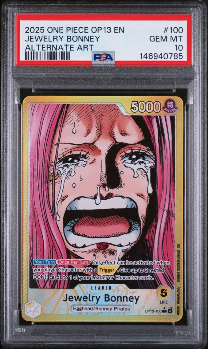 2025 #100 Jewelry Bonney PSA 10 One Piece OP13-Carrying on His Will