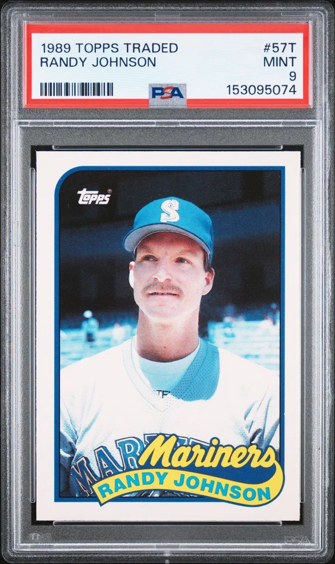 1989 #57T Randy Johnson PSA 9 Topps Traded