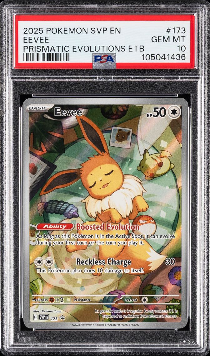 2025 #173 Eevee PSA 10 Svp EN-SV Black Star Promo Pokemon