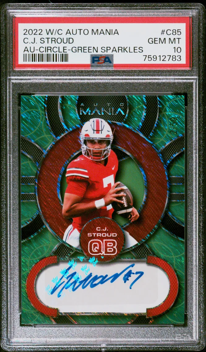 2022 #AMC85 CJ Stroud PSA 10 Wild Card Auto Mania Autographs