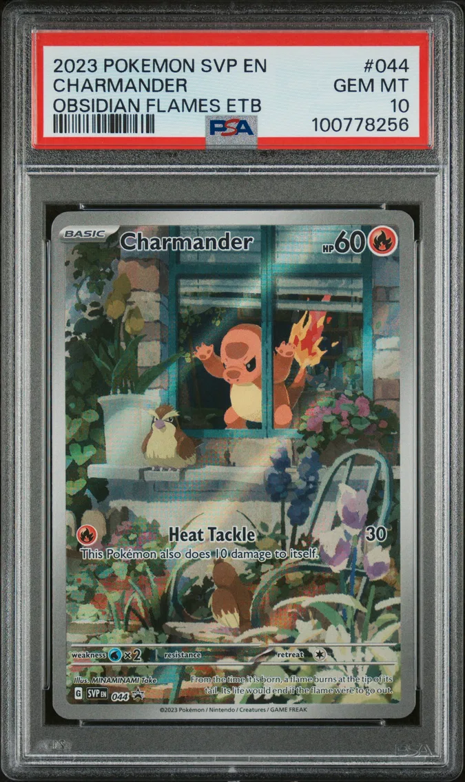 2023 #044 Charmander PSA 10 Svp EN-SV Black Star Promo