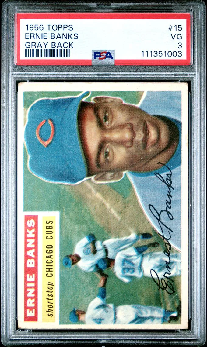 1956 #15 Ernie Banks PSA 3 Topps