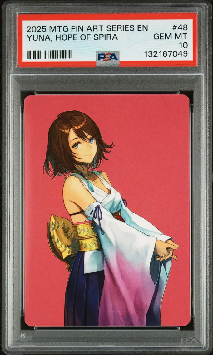 2025 #48 Yuna, Hope of Spira PSA 10 Final Fantasy Art Series
