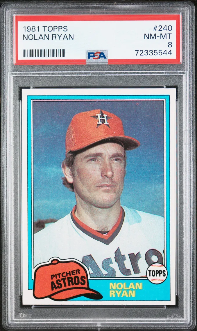 1981 #240 Nolan Ryan PSA 8 Topps
