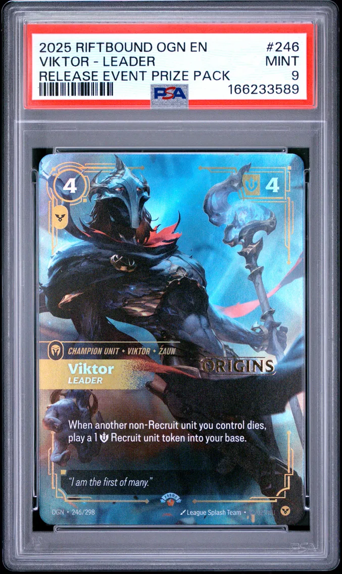 2025 #246 Viktor - Leader PSA 9 Riftbound: League of Legends Ogn-Origins