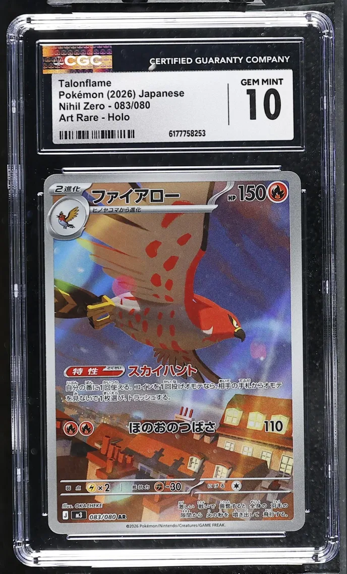 2026 #083 Talonflame CGC 10 Nihil Zero - M3 - Japanese