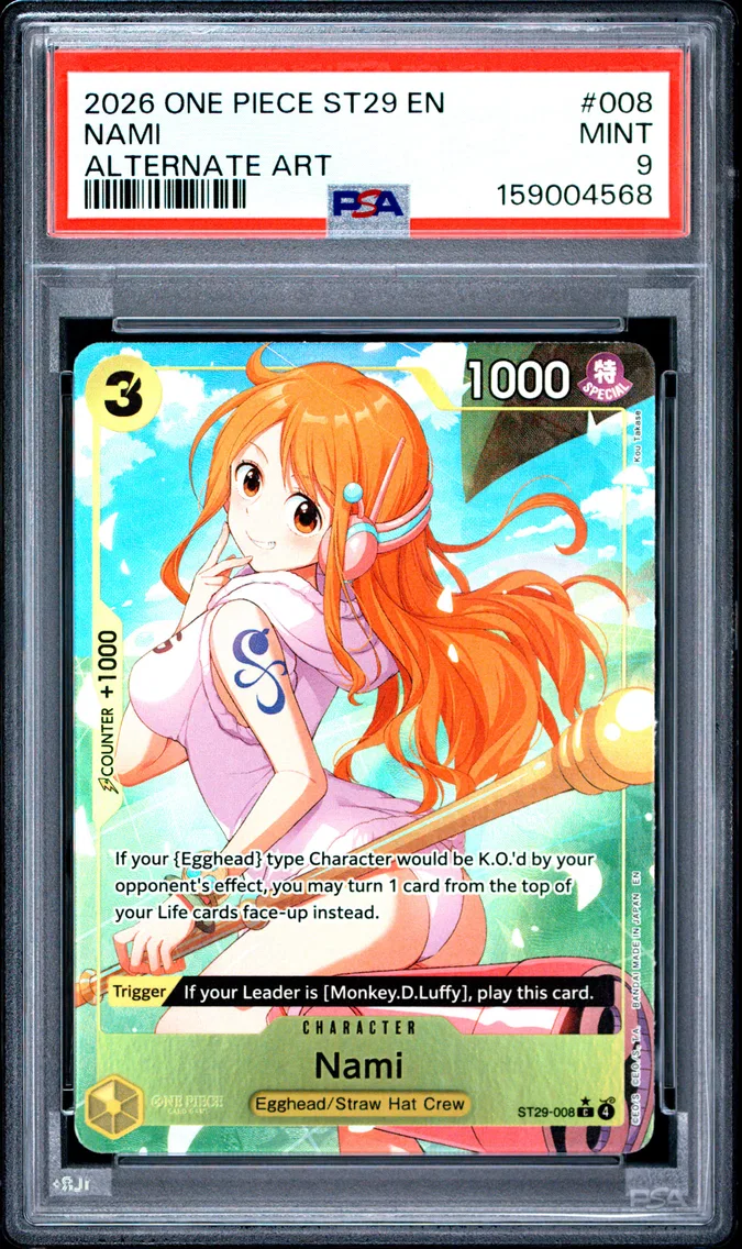 2026 #008 Nami PSA 9 One Piece Starter Deck ST29-Egghead