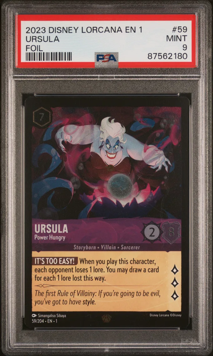 2023 #59 URSULA PSA 9 Disney Lorcana EN 1-the First Chapter