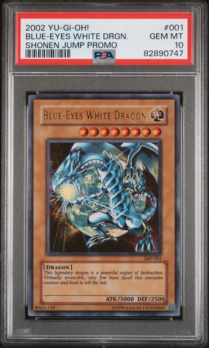 2002 #001 Blue-Eyes White Dragon PSA 10 YU-GI-Oh! Shonen Jump Promo