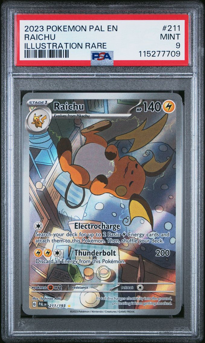 2023 #211 Raichu PSA 9 Pal EN-Paldea Evolved Pokemon