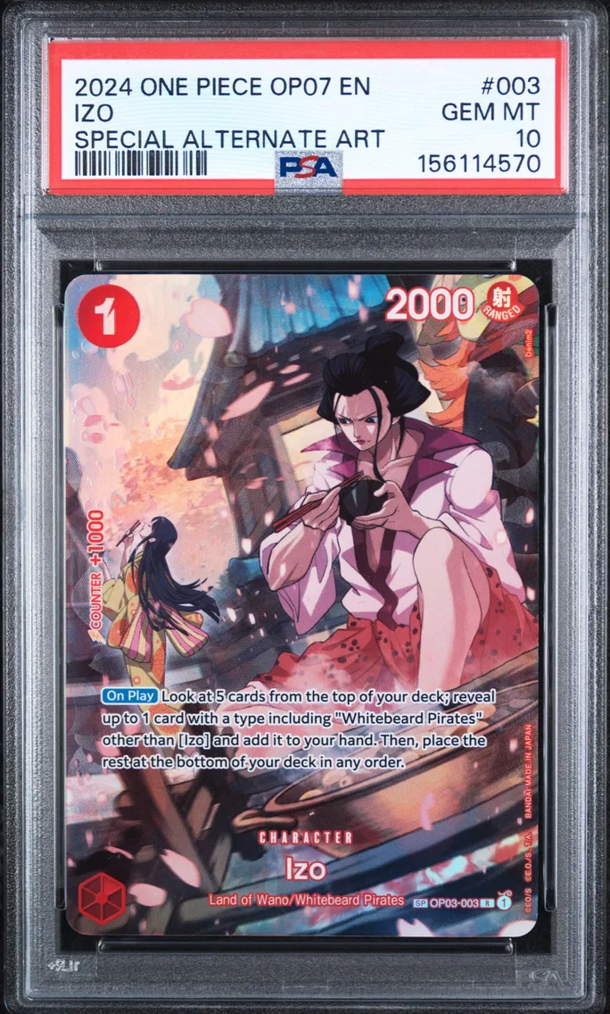 2024 #003 Izo PSA 10 One Piece OP07-500 Years in the Future