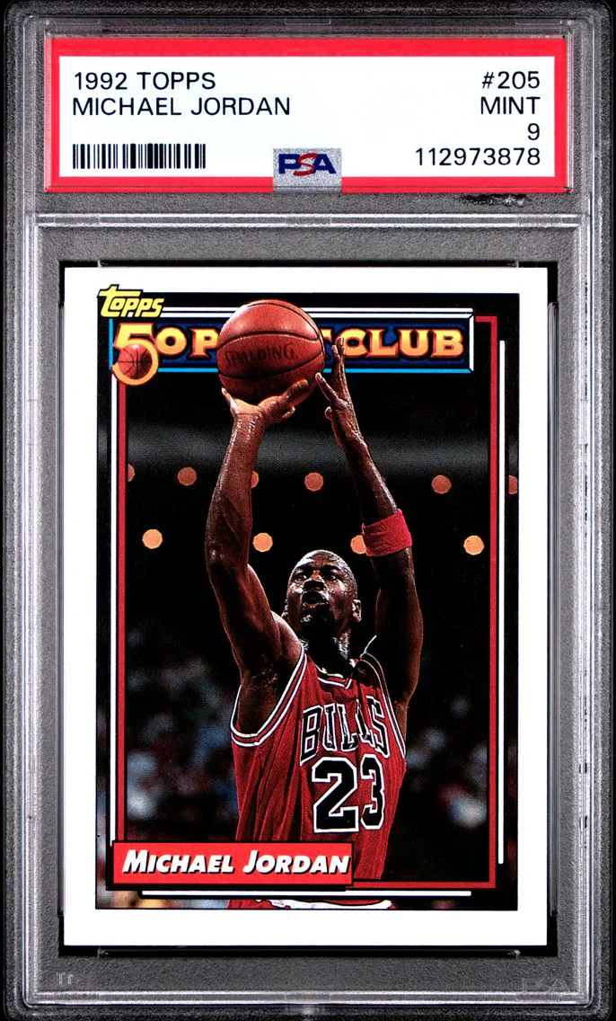 1992 #205 Michael Jordan PSA 9 Topps