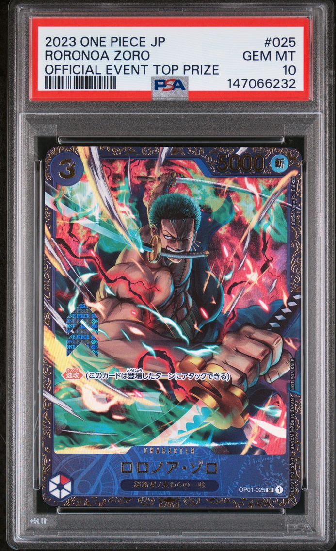2023 #25 Roronoa Zoro PSA 10 Off