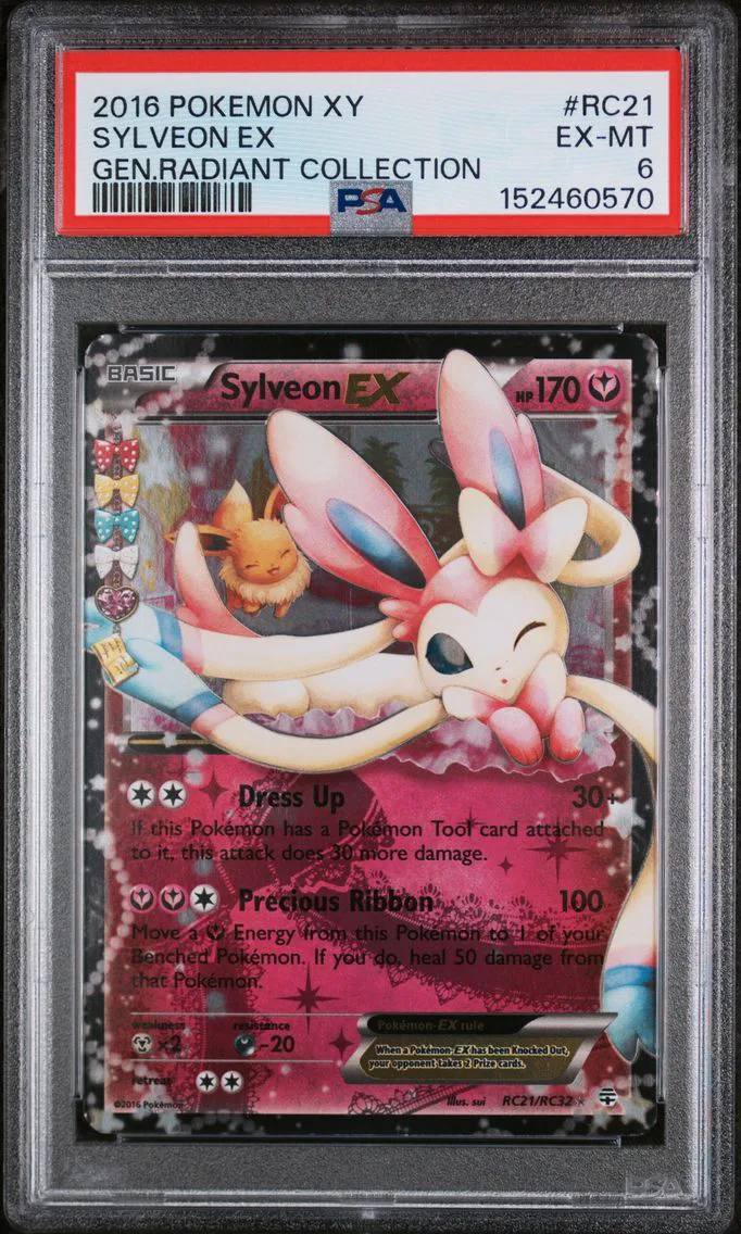 2016 #RC21 Sylveon EX PSA 6 XY Generations Radiant Collection