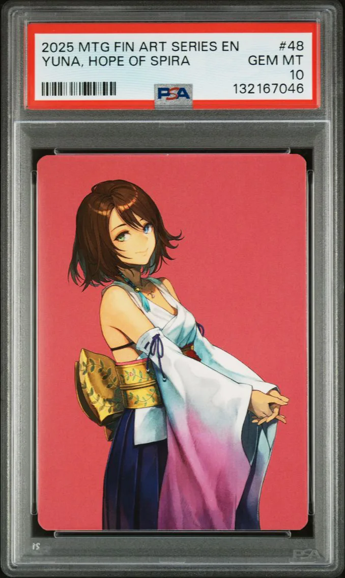 2025 #48 Yuna, Hope of Spira PSA 10 Final Fantasy Art Series