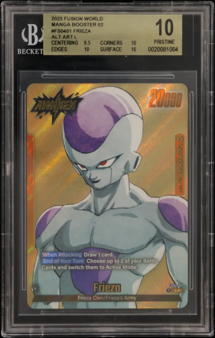 2025 #FS0401 Frieza ALT ART L BGS 10 Dragon Ball Super Card Game Fusion World Manga Booster 02
