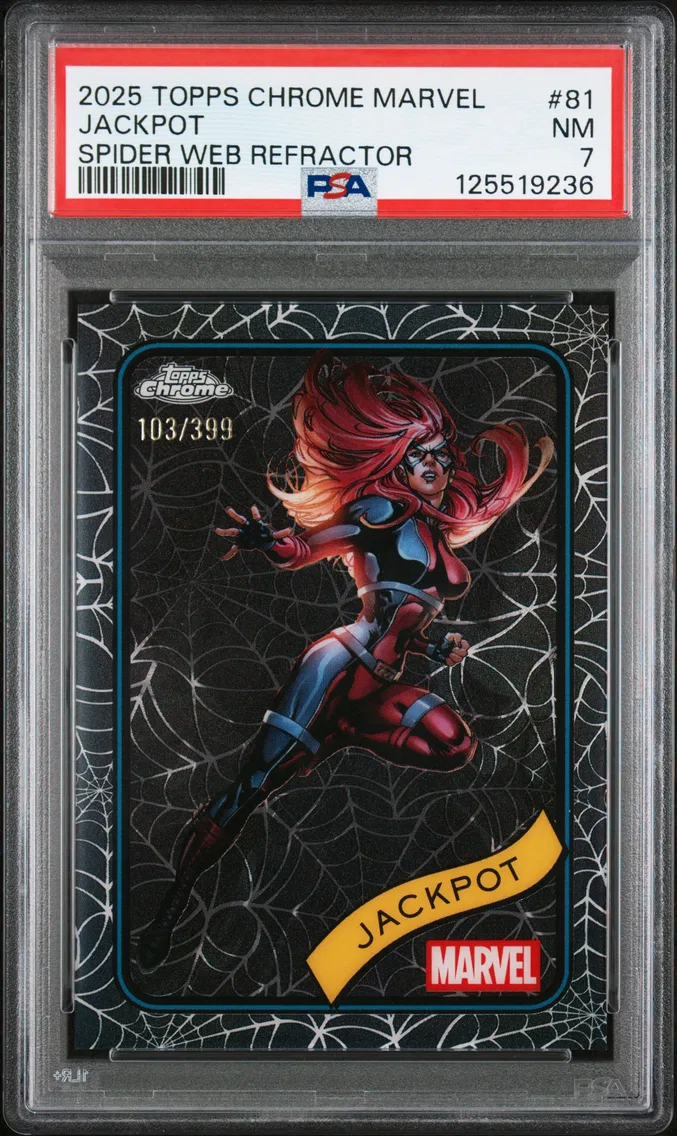 2025 #81 Jackpot PSA 7 Topps Chrome Marvel