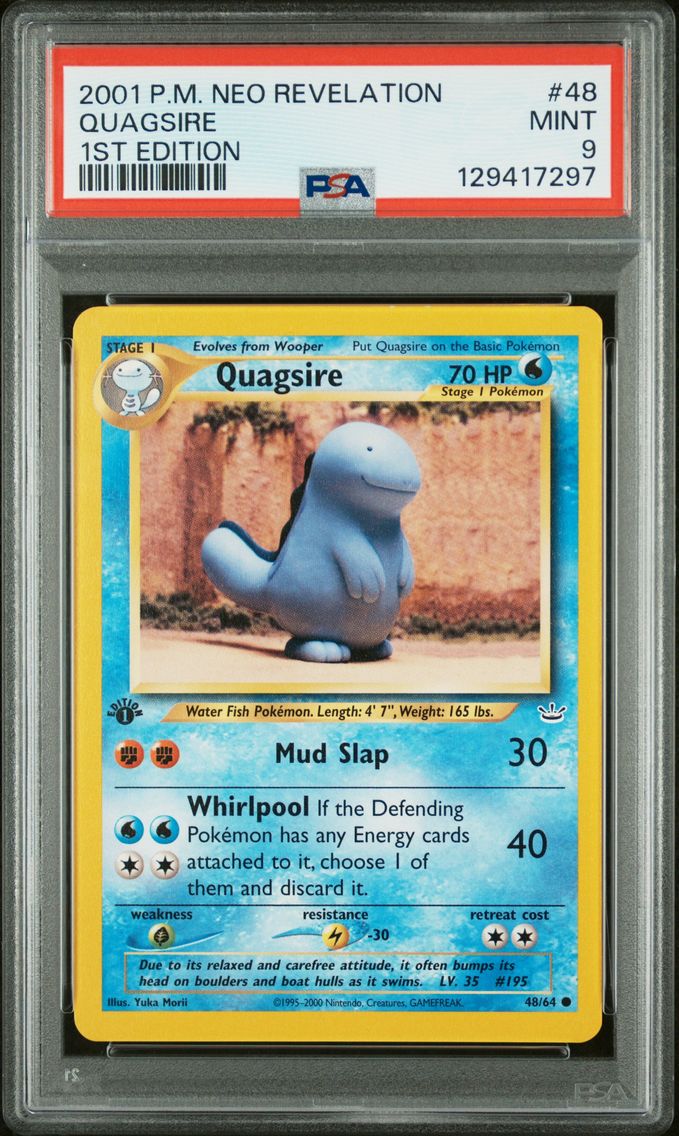 2001 #48 Quagsire 1st Edition PS