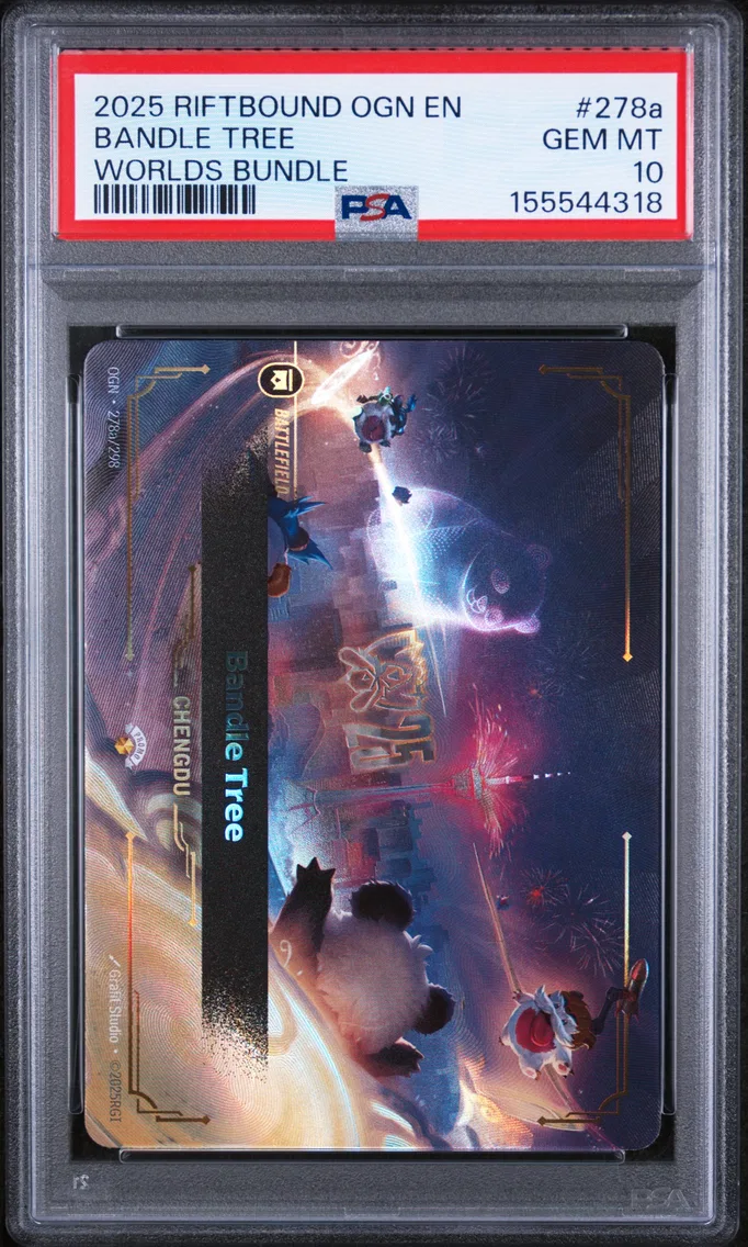 2025 #278a Bandle Tree PSA 10 Riftbound: League of Legends Ogn-Origins