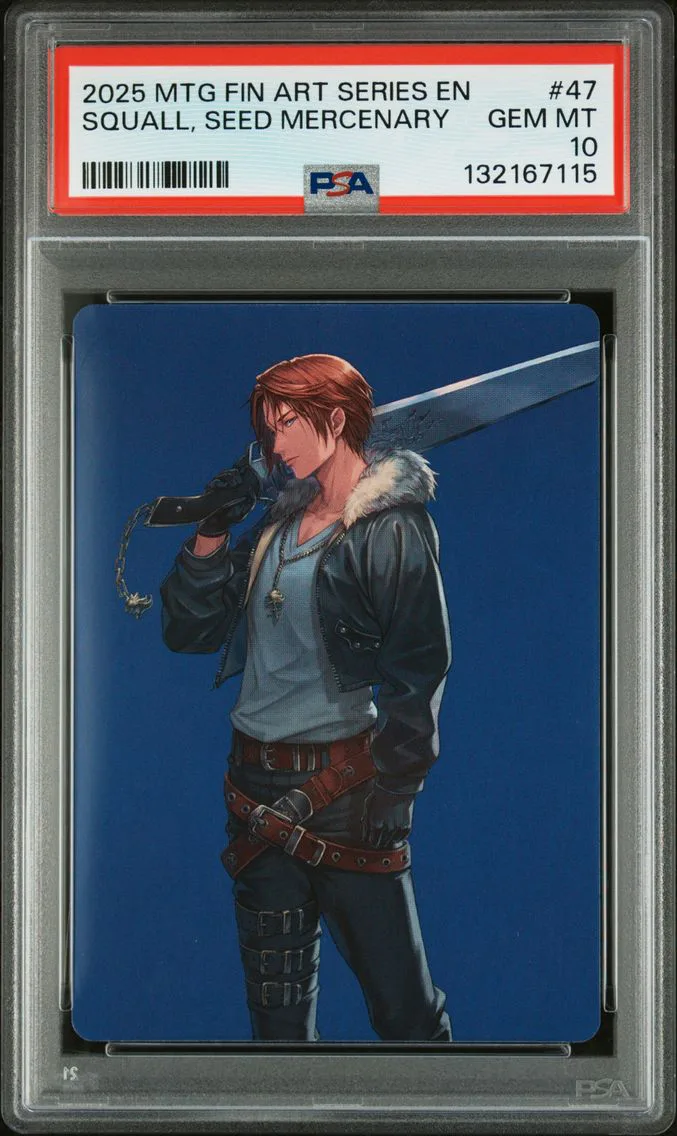 2025 #47 Squall, Seed Mercenary PSA 10 Final Fantasy Art Series