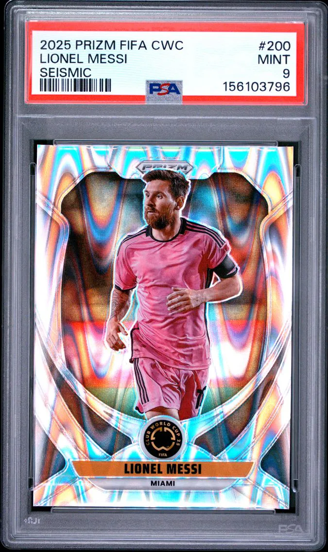 2025 #200 Lionel Messi PSA 9 Panini Prizm FIFA Club World Cup