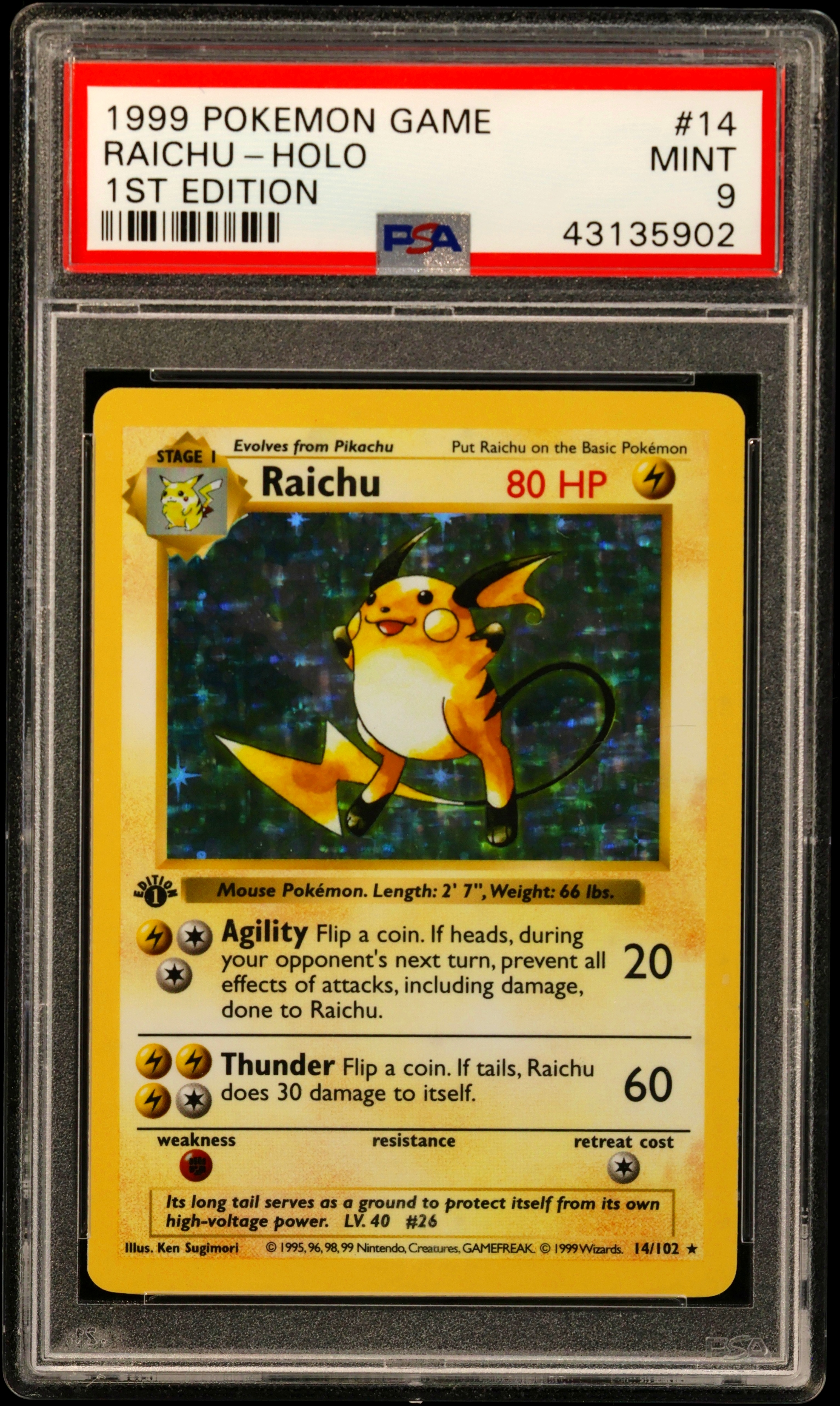 Raichu-Holo 1st Edition