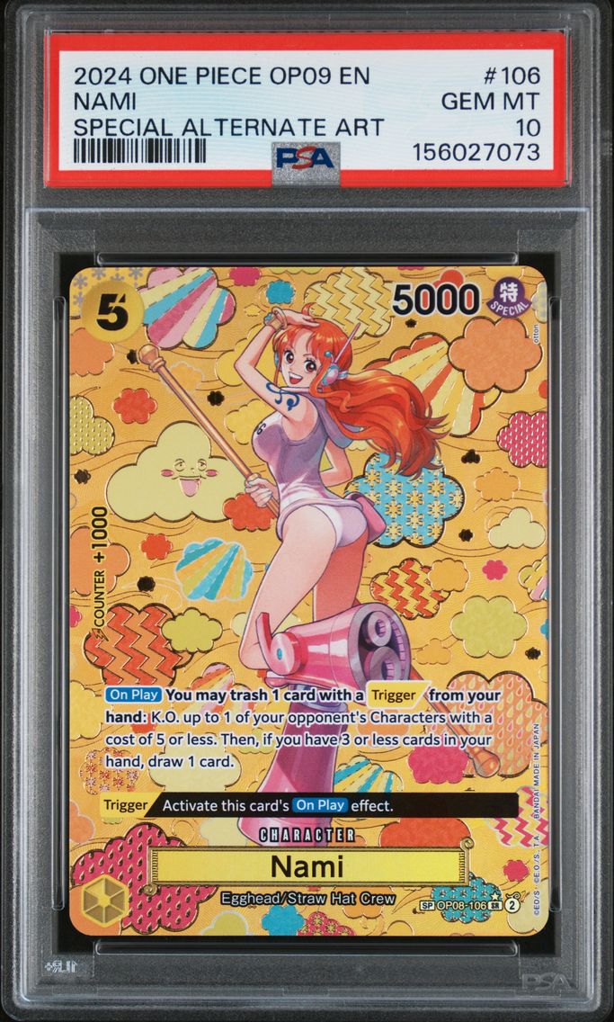2024 #106 Nami PSA 10 One Piece OP09-Emperors in the New World
