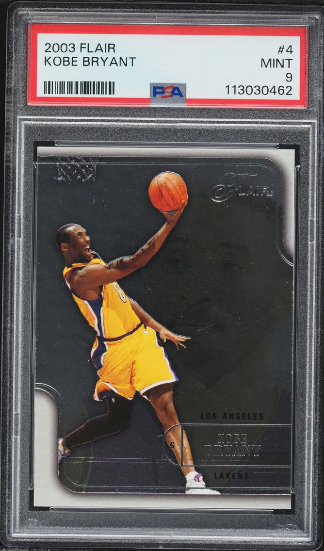 2003 #4 Kobe Bryant PSA 9 Flair Basketball
