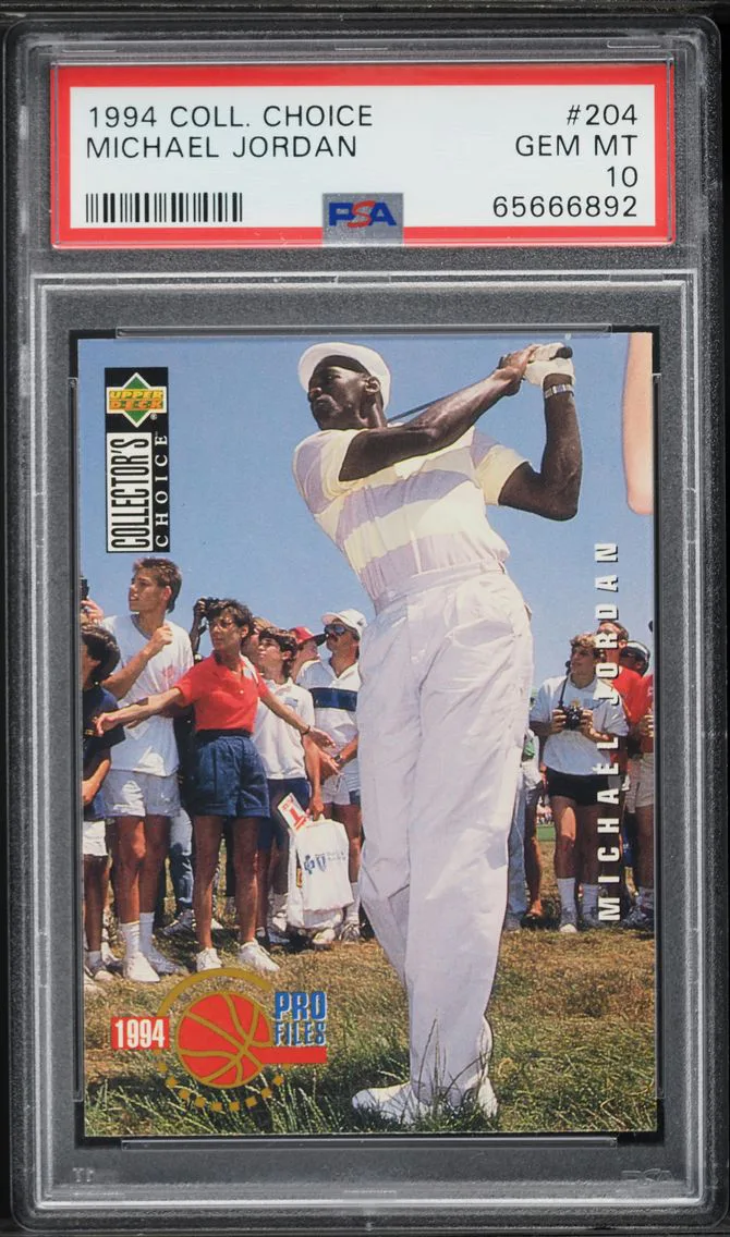 1994 #204 Michael Jordan PSA 10 Collector's Choice Basketball
