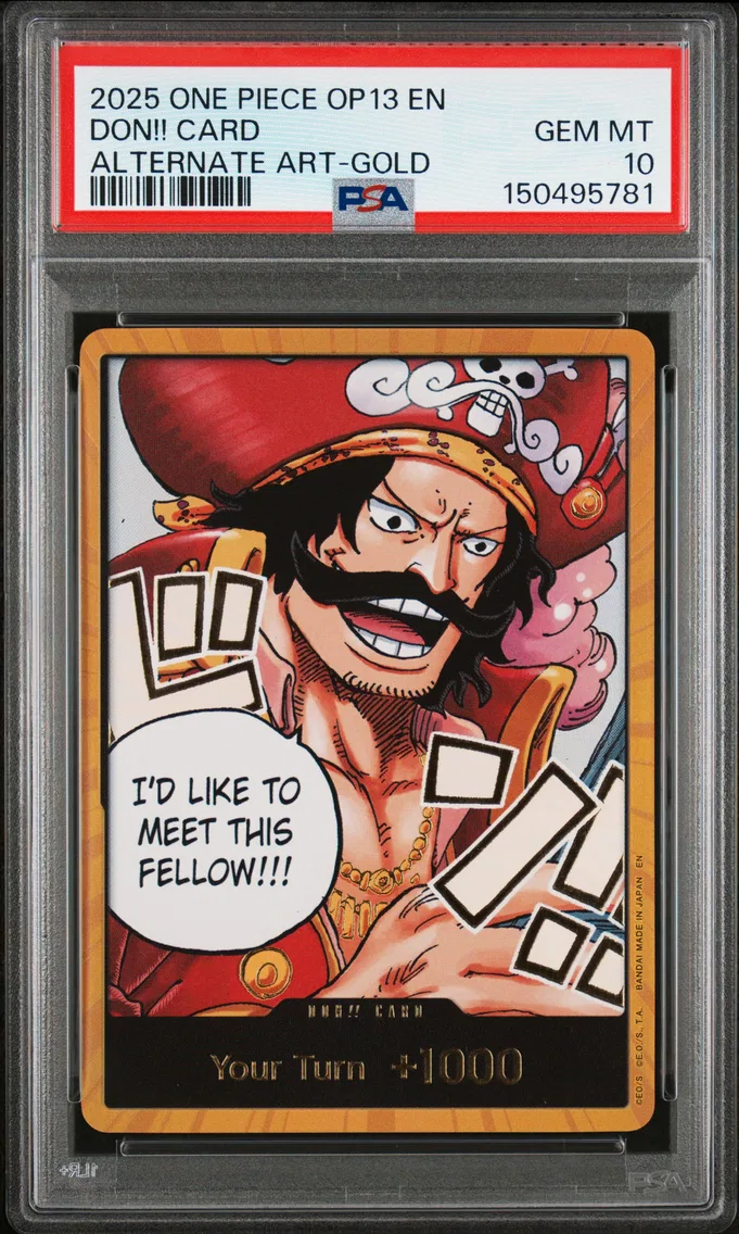2025 #NA Don!! Card PSA 10 One Piece OP13-Carrying on His Will