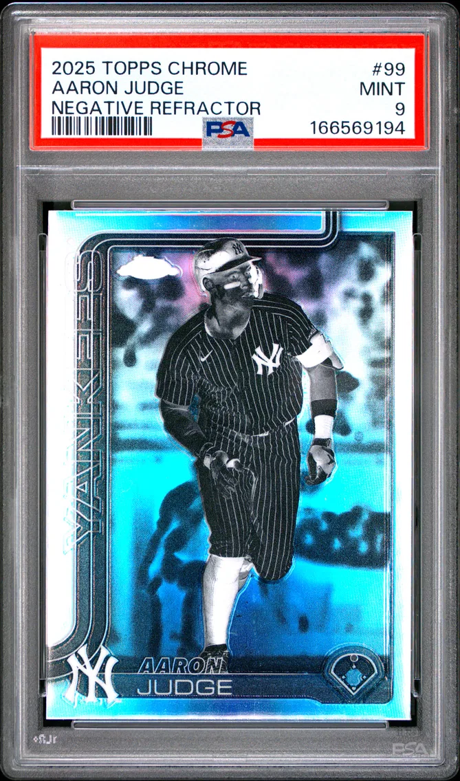 2025 #99 Aaron Judge PSA 9 Topps Chrome