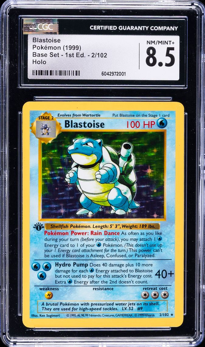 1999 #2 Blastoise-Holo 1st Editi