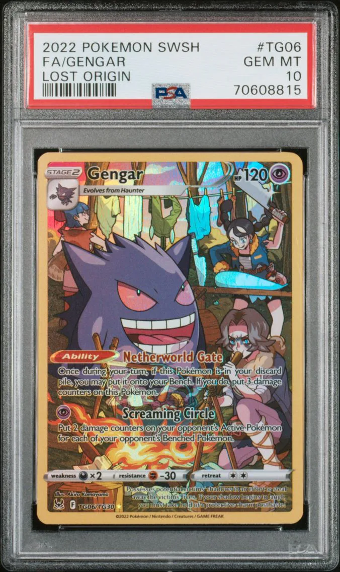 2022 #TG06 Full Art/Gengar PSA 10 Sword & Shield Lost Origin