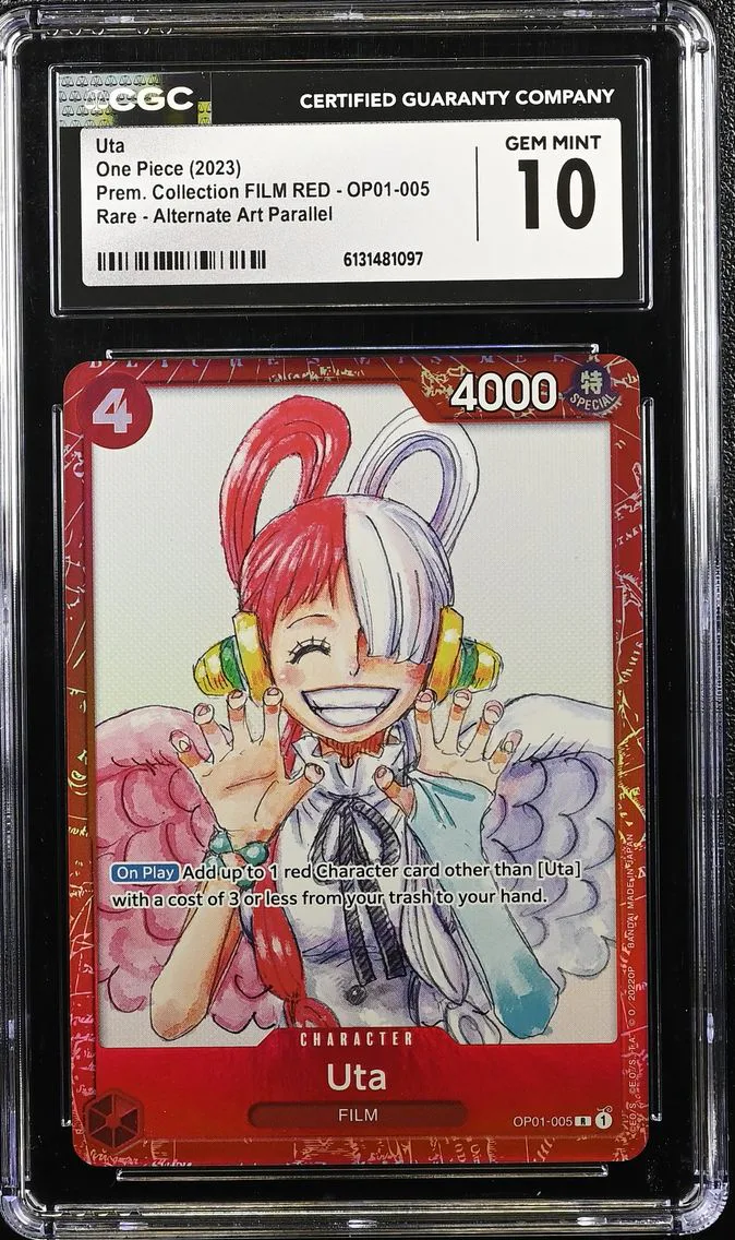 2023 #OP01-005 Uta CGC 10 Premium Collection FILM RED (Foil) - English