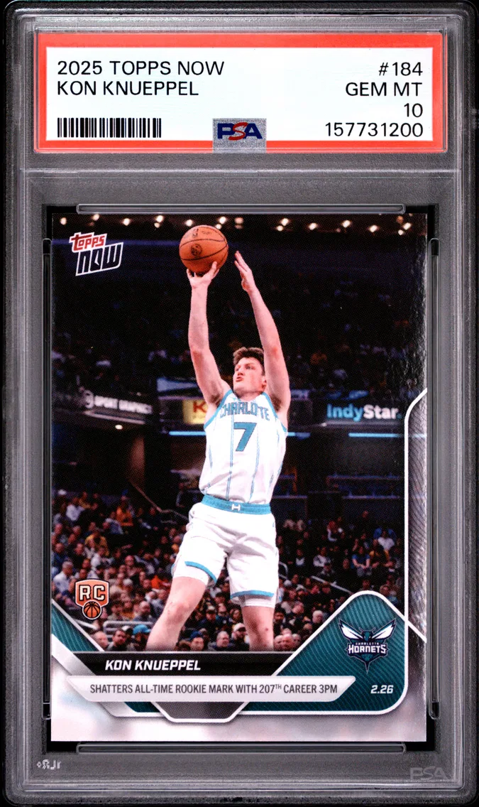 2025 #184 Kon Knueppel PSA 10 Topps Now