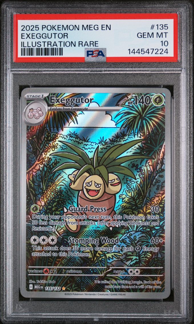 2025 #135 Exeggutor PSA 10 Meg EN-Mega Evolution