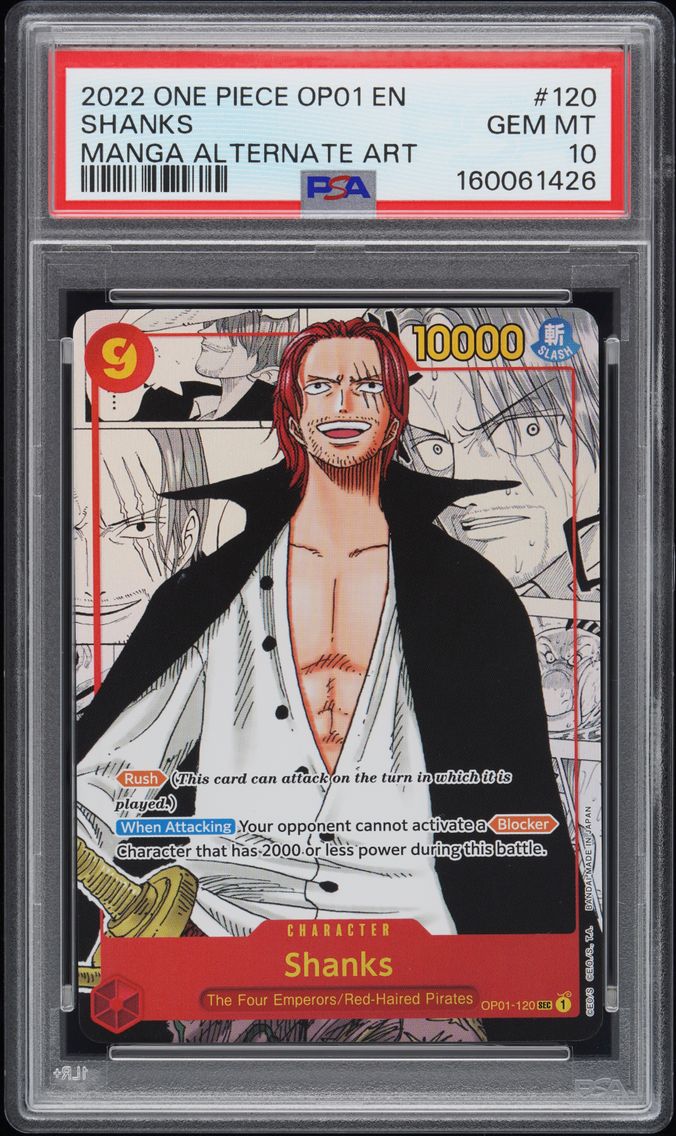 2022 #120 Shanks PSA 10 One Piec