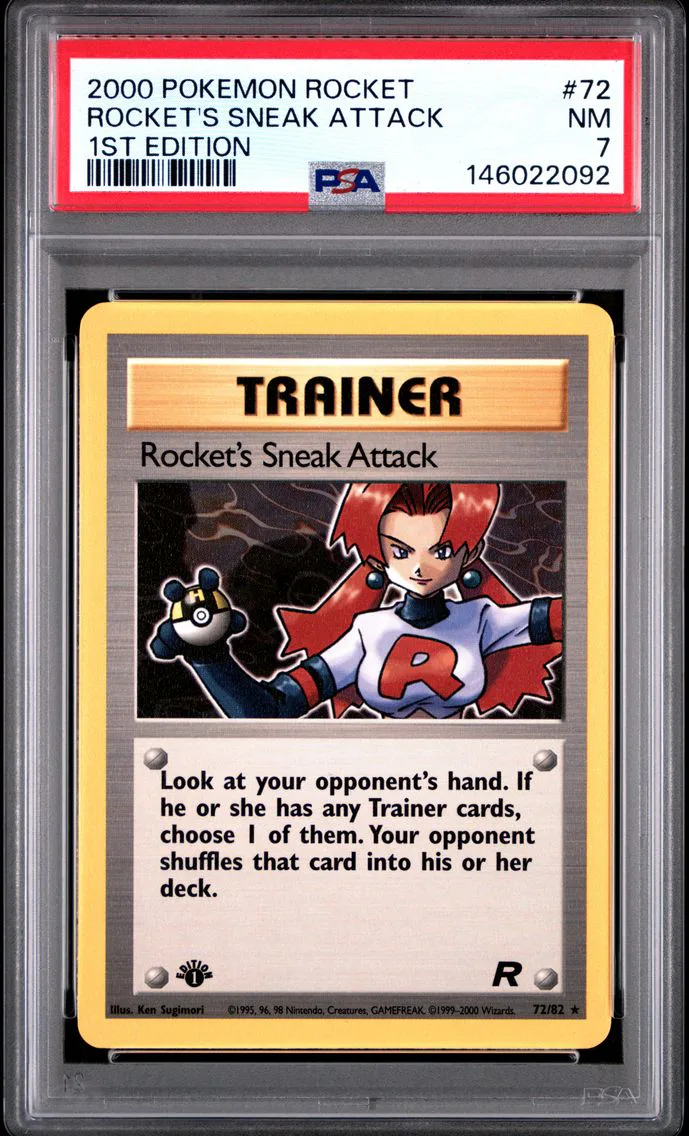 2000 #72 Rocket's Sneak Attack 1st Edition PSA 7 Rocket