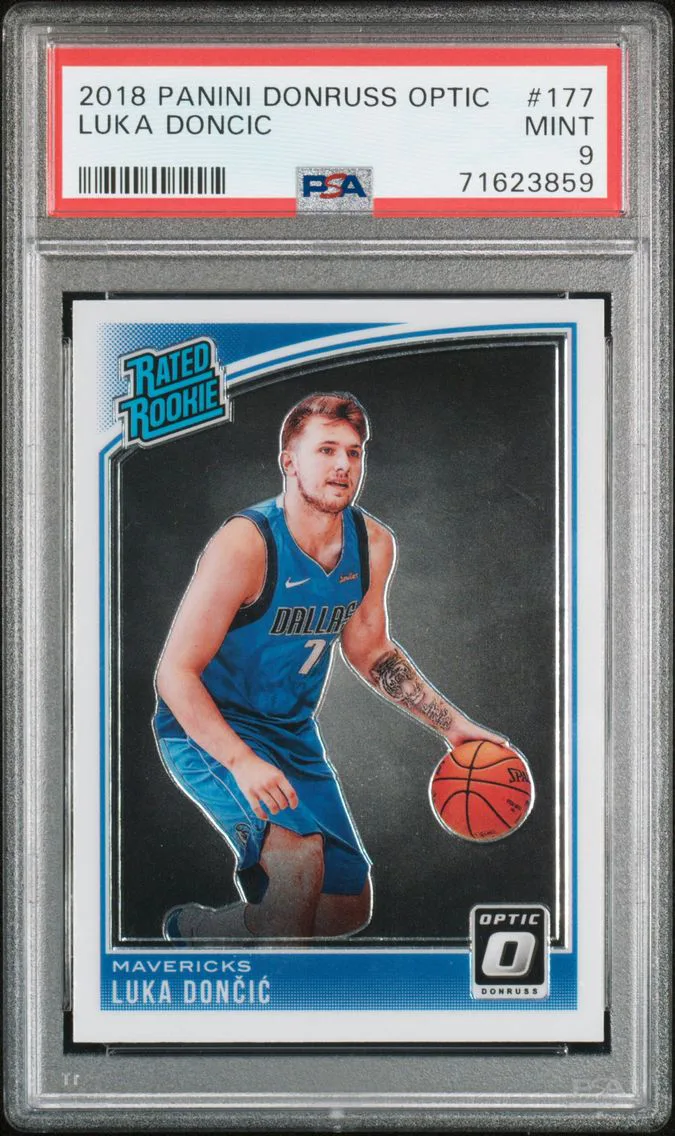 2018 #177 Luka Doncic PSA 9 Panini Donruss Optic